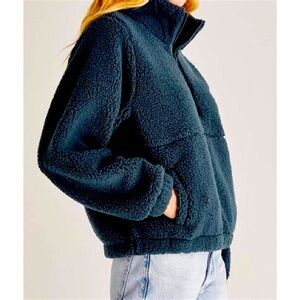 Z Supply M Blue Sherpa / Teddy coat